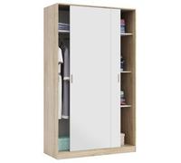 Armario Dos Puertas Corredizo Y Tres Estantes Lado Roble CM 120X50X200H