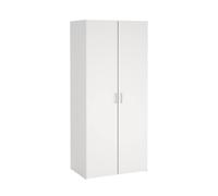 Armario Duero con 2 puertas en color Blanco 77,6x49,5x175,4cm