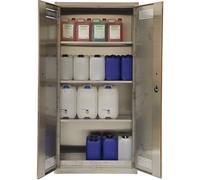 Armario ecológico, acero inoxidable eurokraft pro, H x A x P 1950 x 950 x 420 mm