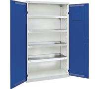 Armario ecológico con perforaciones en las puertas H x A x P 1800 x 1000 x 500 mm, 4 baldas de cubeta