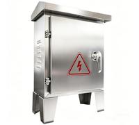 Armario Electrico de Acero Inoxidable 304, Caja Estanca Exterior Electrica, Cuadro Electrico Superficie con Patas de Soporte, IP31 y Cerradura con Manija(50x60x20 cm/20x24x8 in)