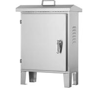 Armario Electrico de Acero Inoxidable 304, Caja Estanca Exterior Electrica Resistente a la Intemperie, Cuadro Electrico Superficie Montaje en Suelo con Patas, IP65(80x60x30cm/31x24x12in)