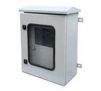 Armario Electrico de Acero Inoxidable, Caja Eléctrica Exterior Impermeable, con Ventana de Visualización y Cerradura, Gama Completa Especificaciones, Fácil Instalar(70x50x20cm)