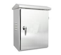 Armario Eléctrico de Acero Inoxidable, Caja Estanca Exterior Electrica Caja de Distribución de Pared con Cerradura, para Cableado Interior/Exterior