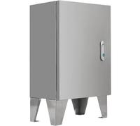 Armario Electrico de Montaje en Suelo, Caja Estanca Exterior Electrica con Patas Elevadas, Cuadro Electrico Superficie Grado de Protección IP55 y Acero Inoxidable 304(60x80x25 cm/24x31x10 in)
