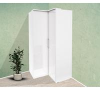 Armario Esquinero "Optima" Armario 109 Cm Blanco Brillante 2 Puertas