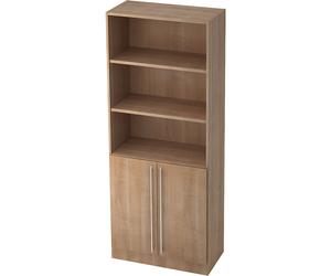 Armario estantería 2 baldas abiertas, 1 balda detrás de las puertas