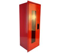 Armario extintor de fuego pequeño - Armario de seguridad visible - Caja de extintor de incendios resistente a la intemperie - Caja de pared roja extintor - Almacenamiento de extintor de emergencia