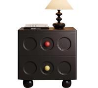 Armario for Dormitorio, mesita de Noche Sencilla de Madera, mesita Auxiliar for sofá de salón, con 2 cajones de Gran Capacidad, Aspecto Elegante(A,40cm(17.71in))