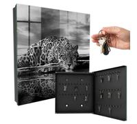 Armario guardallaves 30x30 cm Jaguares en el Agua Puerta Derecha Negro