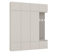 Armario HAGA IV 3D1W BEIGE CACHEMIRA 3x Módulo + Perchero