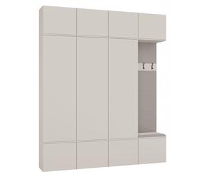 Armario HAGA IV 3D1W BEIGE CACHEMIRA 3x Módulo + Perchero