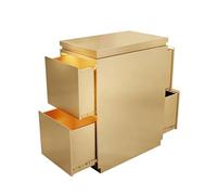 Armario Herramientas Garaje Armario de Salón de Acero Inoxidable de Doble Cara con Cajones Impermeable y Fácil de Limpiar Armarioo de Baño para Garaje, Sótano, Cocina y Almacén(Guld,30x37x78cm)