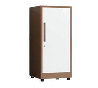 Armario Herramientas Garaje con Cerradura Armario de Almacenamiento de Acero Laminado en Frío con Tiradores Ocultos Estantes Ajustables Archivadores Oficina para Garaje, Hogar, Talleres(Brown)