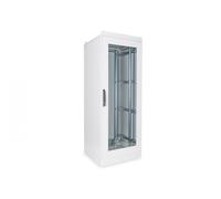 Armario industrial IP55 de pie 19" 42U rack 800x800, puerta frontal de vidrio, zócalo, gris, 1500kg 2100x800x800, incl. zócalo, gris (RAL 7035)