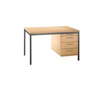 Armario inferior H x A x P 540 x 434 x 800 mm, 1 cajón para utensilios, 3 cajones para material