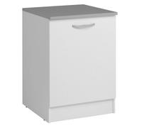 Armario inferior modular cocina 60 cm eko 1 puerta módulo bajo color blanco mate almacenaje 86 cm