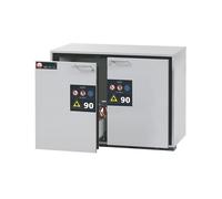 Armario inferior resistente al fuego de tipo 90 para sustancias peligrosas asecos, H x A 800 x 1102 mm