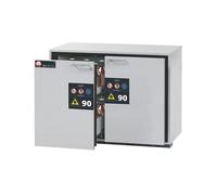 Armario inferior resistente al fuego de tipo 90 para sustancias peligrosas asecos, H x A 800 x 1102 mm