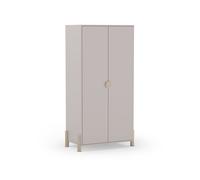 Armario juvenil de 2 puertas 92,5x180 cm Misty Dawn Beige - Oak Soft