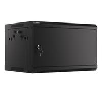 ARMARIO LANBERG 19" RACKMOUNT 6U 600X450 PUERTA METÁLICA NEGRO (PACK PLANO) WF01