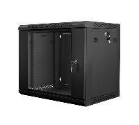Lanberg Rack Wandschrank 48,30cm (19") 9u/600x450 Glast?r Schwarz (wf01-6409-10b)