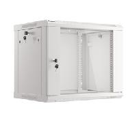 ARMARIO LANBERG MURAL 9U 600X450 RACK 19 FLAT PACK V2 PUERTA CRISTAL GRIS WF01-6409-10S