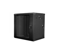 ARMARIO LANBERG MURAL DOBLE SECCION RACK 19" 12U/600X600 FLAT PACK NEGRO