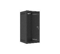 Lanberg Armario rack mural WF10-2312-10B 10 pulgadas 12U 280x310 Negro Puerta cristal templado
