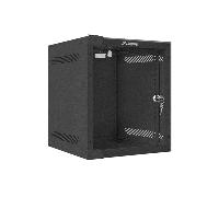 ARMARIO LANBERG MURAL RACK 10" 6U/280X310 FLAT PACK NEGRO PUERTA CRISTAL