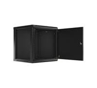 ARMARIO LANBERG MURAL RACK 19" 12U/600X600 FLAT PACK AUTOENSA NEGRO PTA METALICA