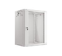 ARMARIO LANBERG MURAL RACK 19" 15U 600X450 FLAT PACK V2 PUERTA CRISTAL GRIS WF01-6415-10S