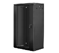 Armario mural lanberg wf01-6422-10b negro - 19'/48.26cm - 22u - ip20 - 600x450x1082mm - hasta 60kg de carga - accesorios montaje