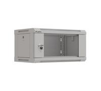 ARMARIO LANBERG MURAL RACK 19" 4U 540X350 FLAT PACK GRIS PUERTA CRISTAL