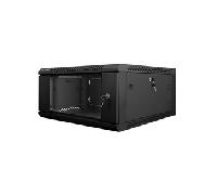 Armario lanberg mural rack 19pulgadas 4u - 600x600 flat pack v2 negro