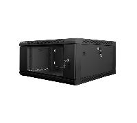Armario lanberg mural rack 19pulgadas 4u - 600x600 flat pack v2 negro