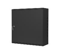 armario lanberg mural rack 19 6u+3u540x200 bajo perfil negro ensamblado