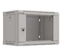 ARMARIO LANBERG MURAL RACK 19" 6U 540X350 FLAT PACK GRIS PUERTA CRISTAL