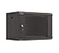 Armario lanberg mural rack 19' 6u 540x350 flat pack negro puerta crist