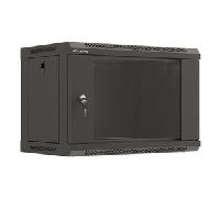 ARMARIO LANBERG MURAL RACK 19" 6U 540X350 FLAT PACK NEGRO PUERTA CRISTAL WF03-5306-10B
