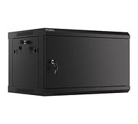 ARMARIO LANBERG MURAL RACK 19" 6U/600X450 FLAT PACK AUTOENSAM NEGRO PTA METALICA