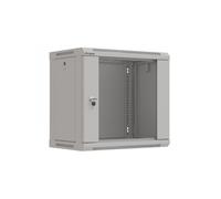 ARMARIO LANBERG MURAL RACK 19" 9U 540X350 FLAT PACK GRIS PUERTA CRISTAL