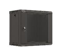 ARMARIO LANBERG MURAL RACK 19" 9U 540X350 FLAT PACK NEGRO PUERTA CRISTAL