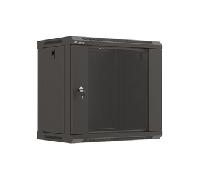 ARMARIO LANBERG MURAL RACK 19" 9U 540X350 FLAT PACK NEGRO PUERTA CRISTAL
