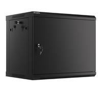 ARMARIO LANBERG MURAL RACK 19" 9U/600X450 FLAT PACK AUTOENSAM NEGRO PTA METALICA