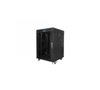 ARMARIO LANBERG RACK 19" 15U 600X600 FLAT PACK NEGRO PUERTA CRISTAL CON LCD FF01-6615-12BL