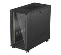 ARMARIO LANBERG RACK 19" 22U 600X1200 FLAT PACK PUERTA CRISTAL NEGRO