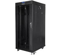 Armario LANBERG Rack 19" 37U 800X1000 Flat Pack Negro Puerta Cristal con LCD