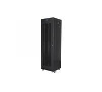 ARMARIO LANBERG RACK 19" 42U 600X600 FLAT PACK V2 PUERTA MESH CON LCD NEGRO