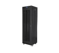 ARMARIO LANBERG RACK 19" 42U 600X600 FLAT PACK V2 PUERTA MESH CON LCD NEGRO FF01-6642-23BL
